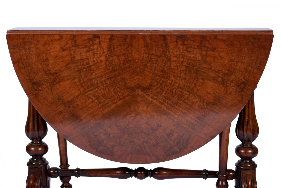 Antique Burr Walnut Sutherland Table England 1870’s