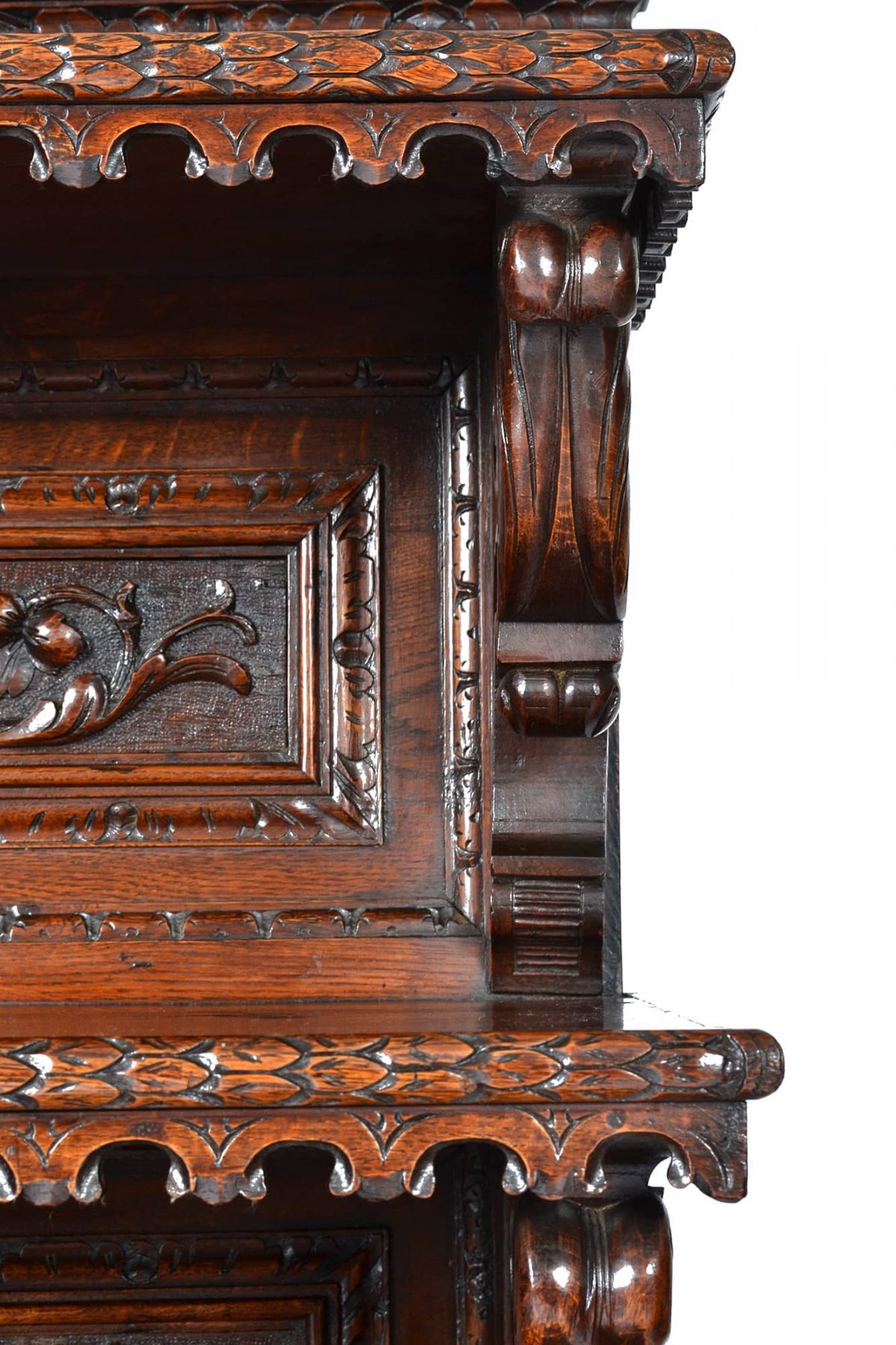 Antique Buffet, Sideboard, Server, Chiffonier, Renaissance - Henry II Style, Black Forest France 19th Century