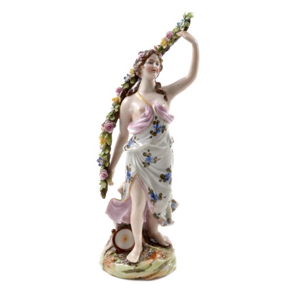 Royal Vienna Porcelain Figurine of a Young Woman. Antique Royal Vienna Porcelain Austria 18th 19th century