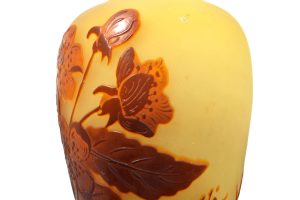 Galle Cameo Art Glass Vase. Signed Galle. Circa 1900.