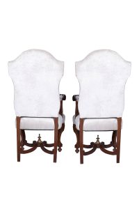 Antique Set of Six Upholstered Dining Chairs in Revival Style. France 1920's