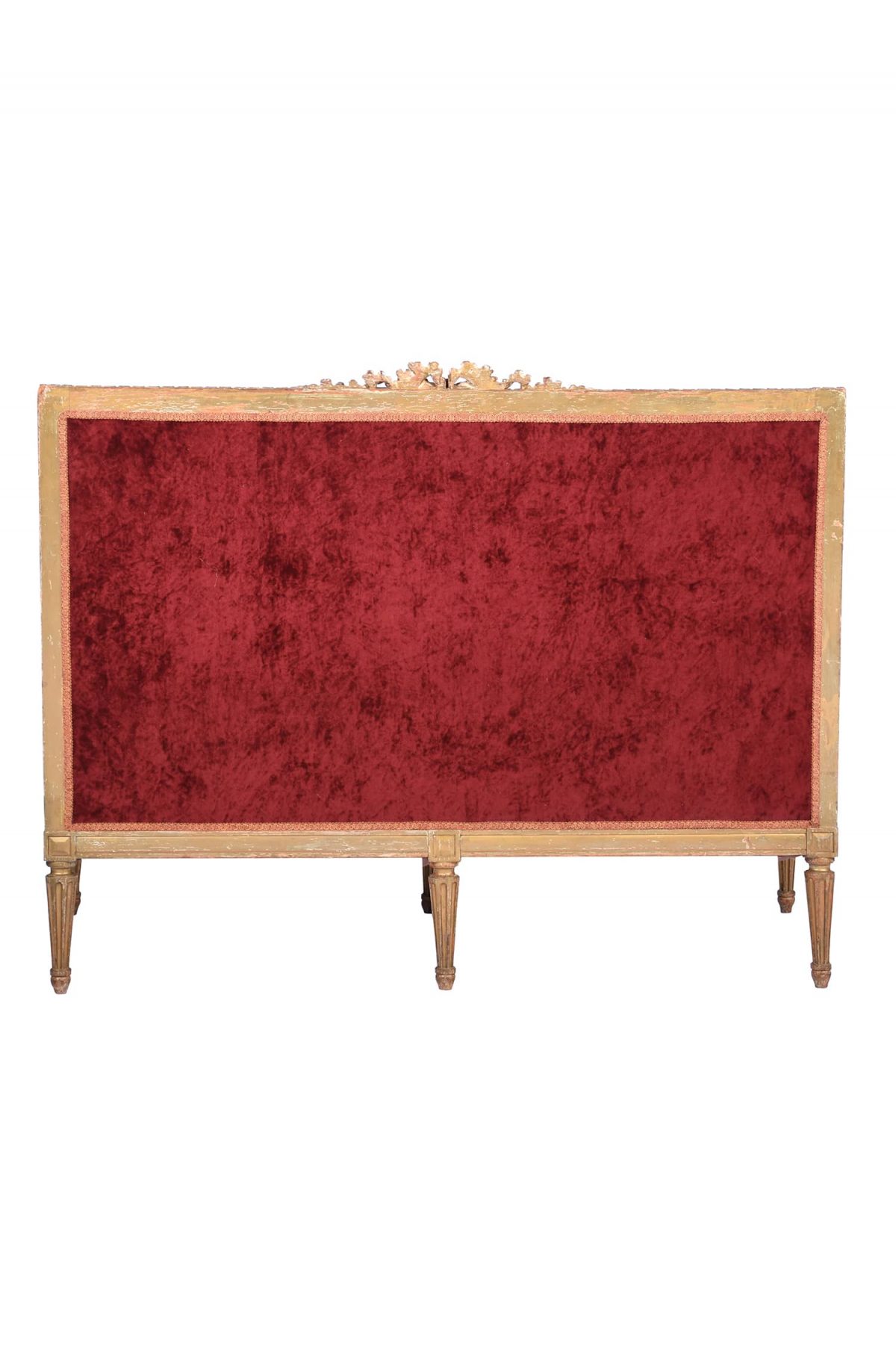 Louis XVI Style Gilt Wood Sofa Settee French 19th Century