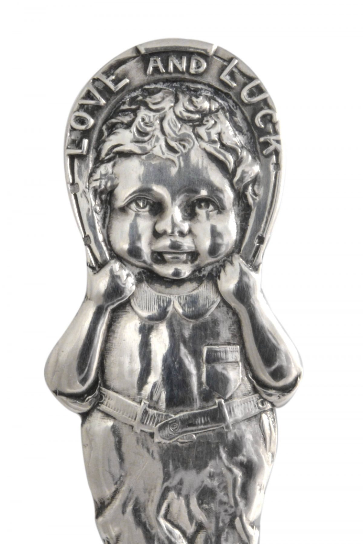 Sterling Silver 3-Piece Baby Set Pattern “Love and Luck” Webster 1926