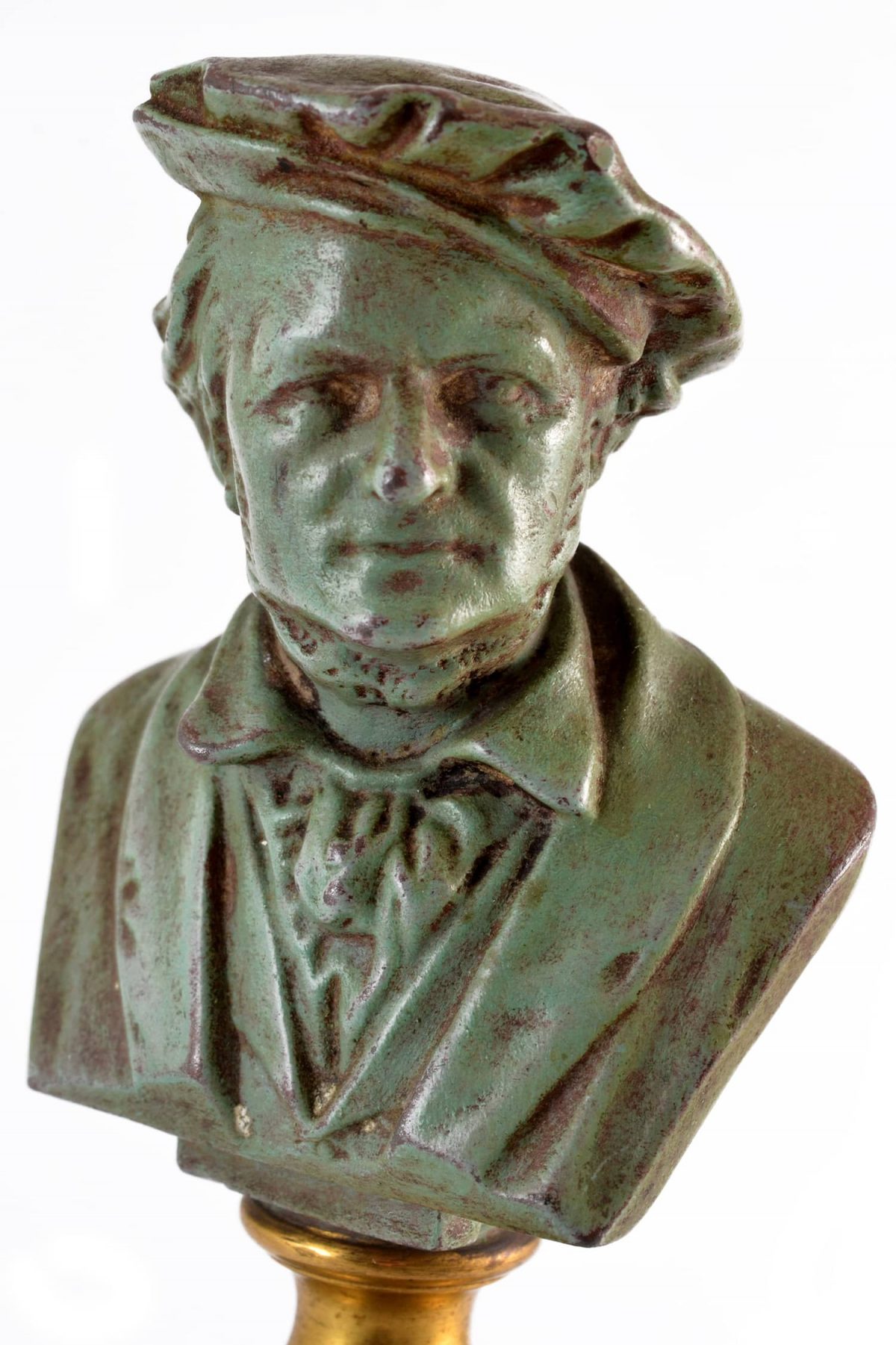 Bronze Bust E.Boermel By Adolf Karl Brutt 1910 Germany H.Gladenbeck & Son