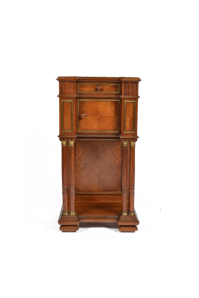 Antique 19th C. French Walnut Cabinet / Night Stand Napoleon III period.